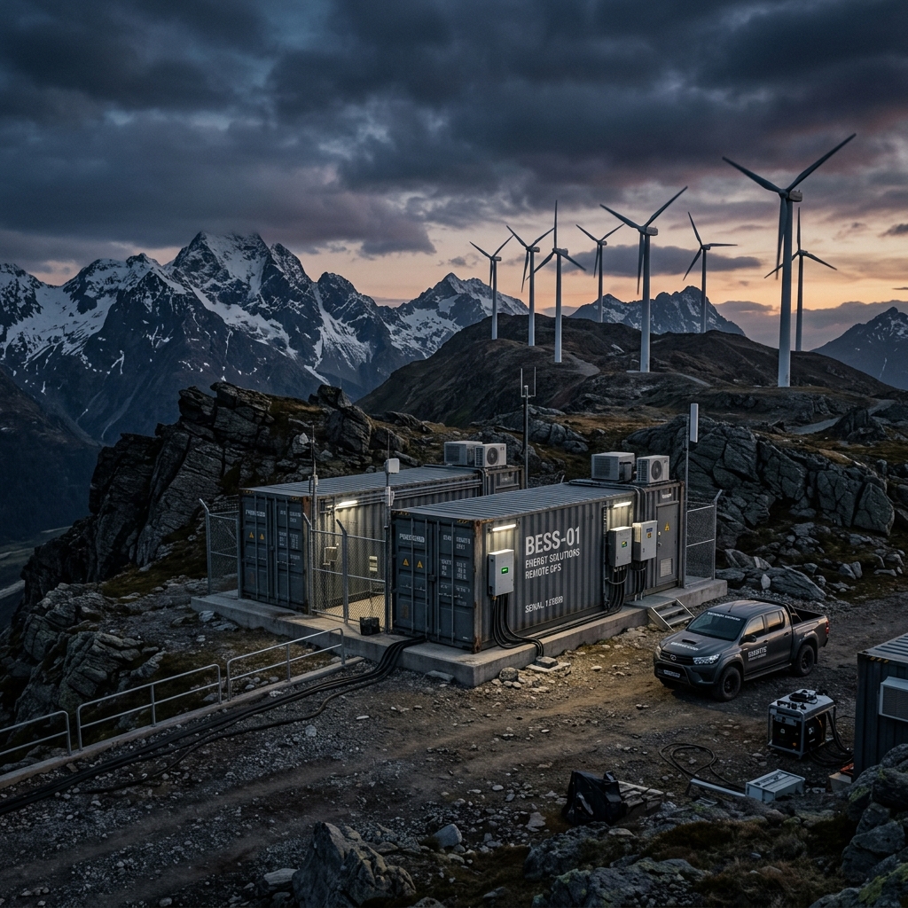 Remote off-grid BESS deployment in mountain environment